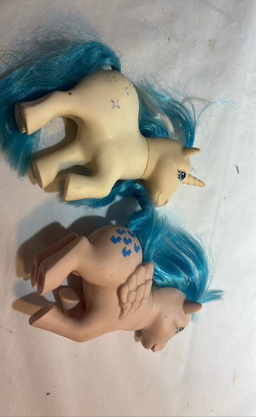 Vintage My Little Pony Unicorn and Pegasus Figures